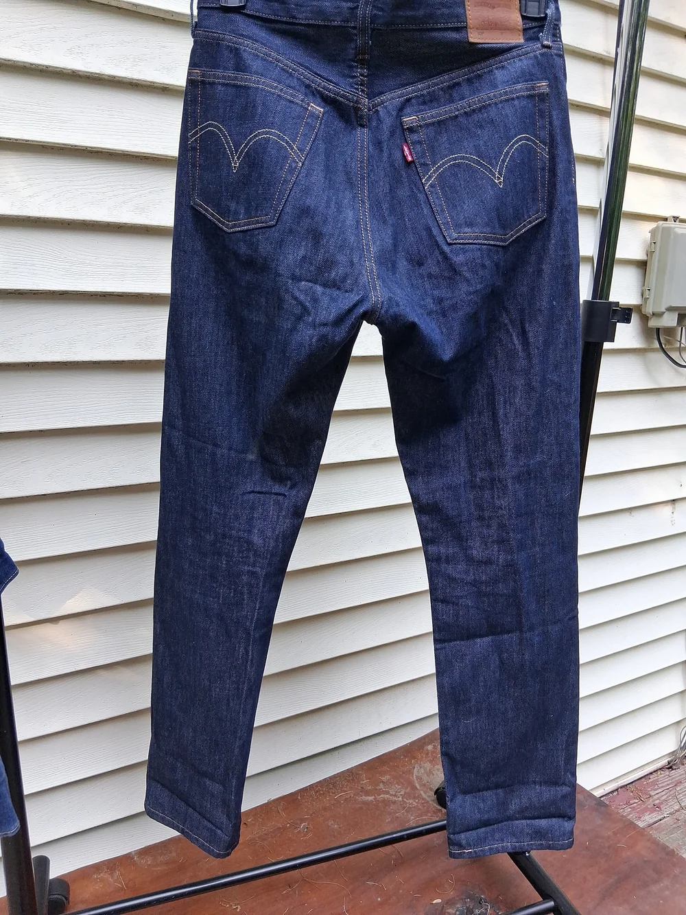 Levi's Men's 501 Original Fit Straight Leg Button Fly Dark Wash Jeans 29x32